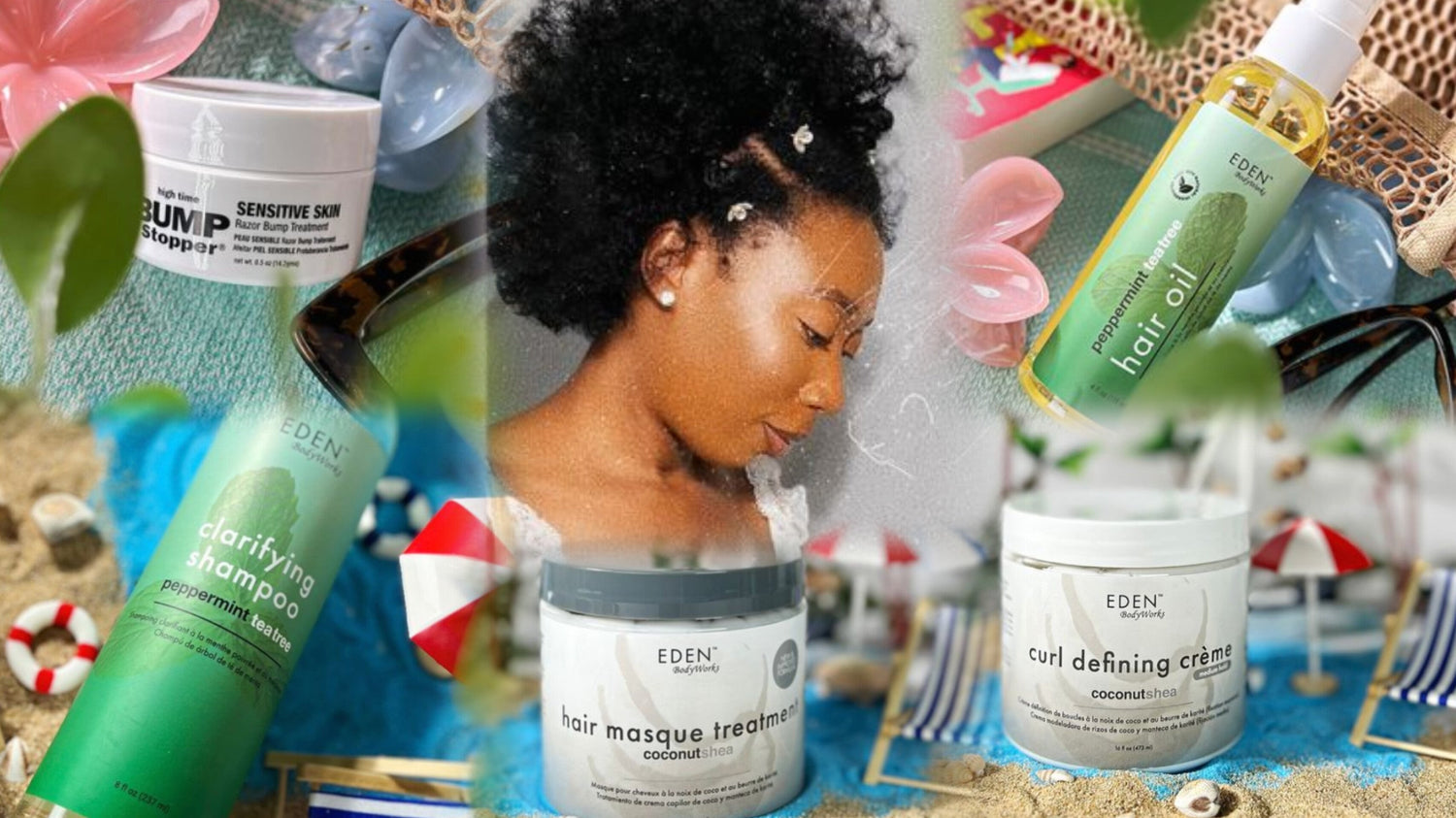 Curls, Sun & Saltwater: Your Must-Have Beach Day Essentials